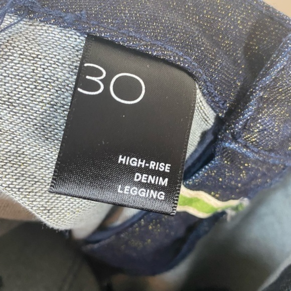 Anthropologie Pilcro High Rise Denim Legging Shimmer Size 30 OB1218692. - Picture 6 of 6